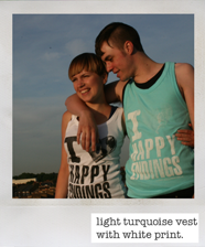 turquiose Happy Endings vest